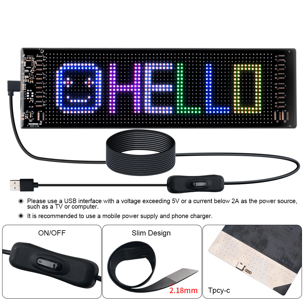 LED Matrix Pixel Panel Scrolle - Home Decor App recensie en prijs