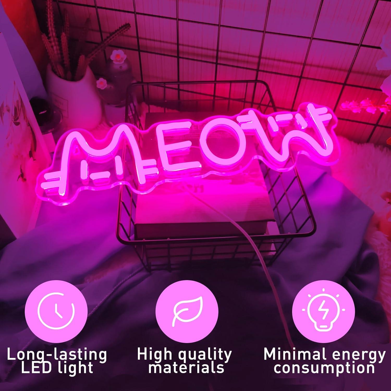 Miauw Neonbord Kat USB-aangedr - Home Decor Cat recensie en prijs