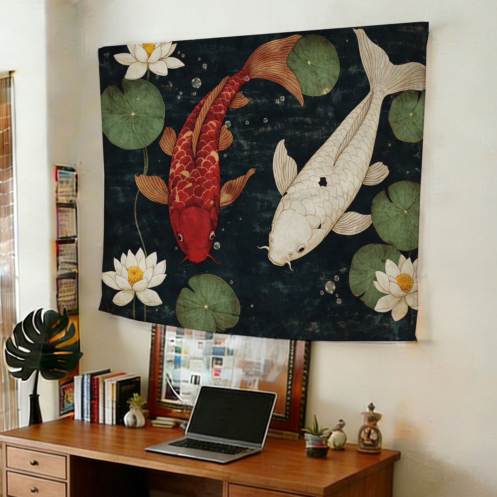 Luxe Koi Vis en Lotus Bloem Wa - Home Decor Zen Style recensie en prijs