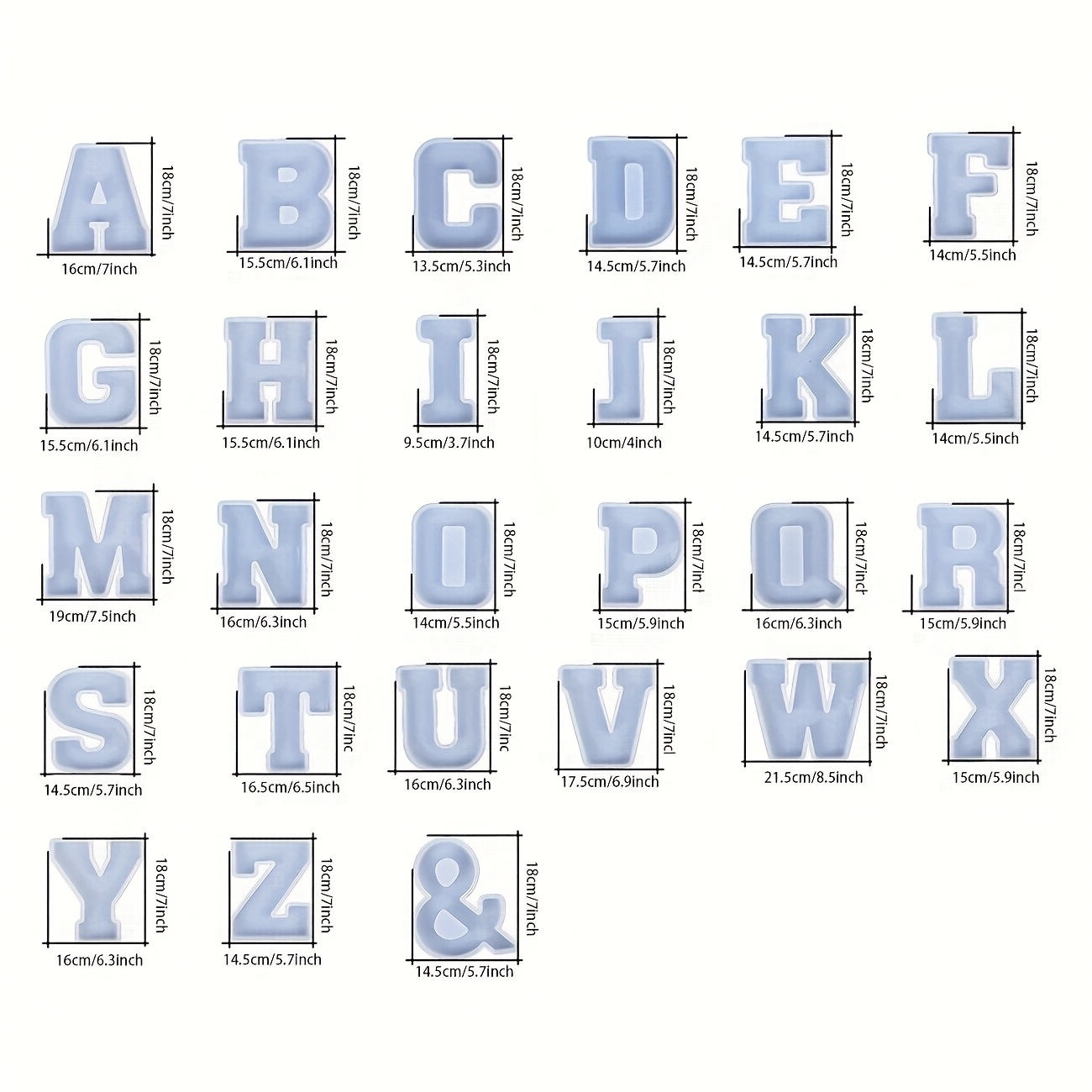 7-inch grote letterharsmal, 3D - Home Decor Logo recensie en prijs