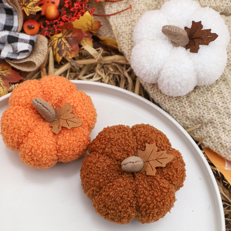 Pluizige pompoenpluche Hallowe - Home Decor Halloween recensie en prijs