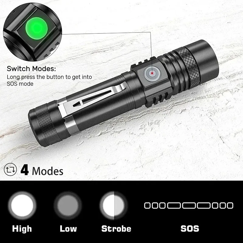 T6 LED oplaadbare zaklamp, 186 - Home Decor Outside recensie en prijs