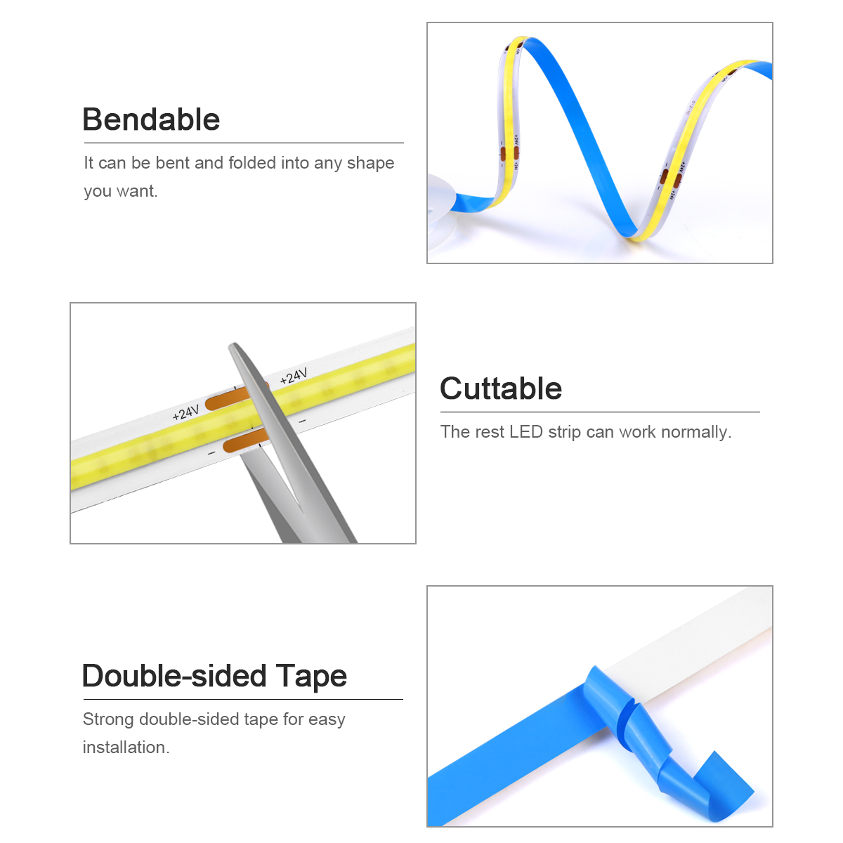 3M 5M 10M 24V COB LED-striplic - Home Decor App recensie en prijs