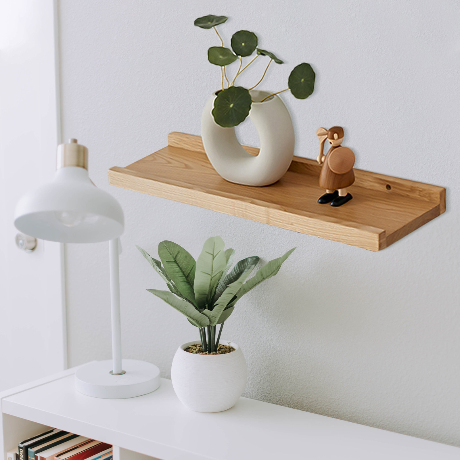 Houten wandplank, kleine zweve - Floating Shelves recensie en prijs