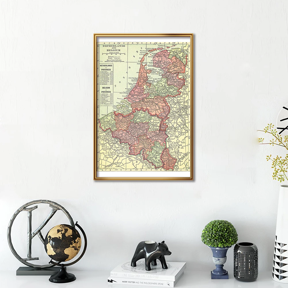 42*59Cm De 1914 België En Nede - Home Decor Netherlands recensie en prijs