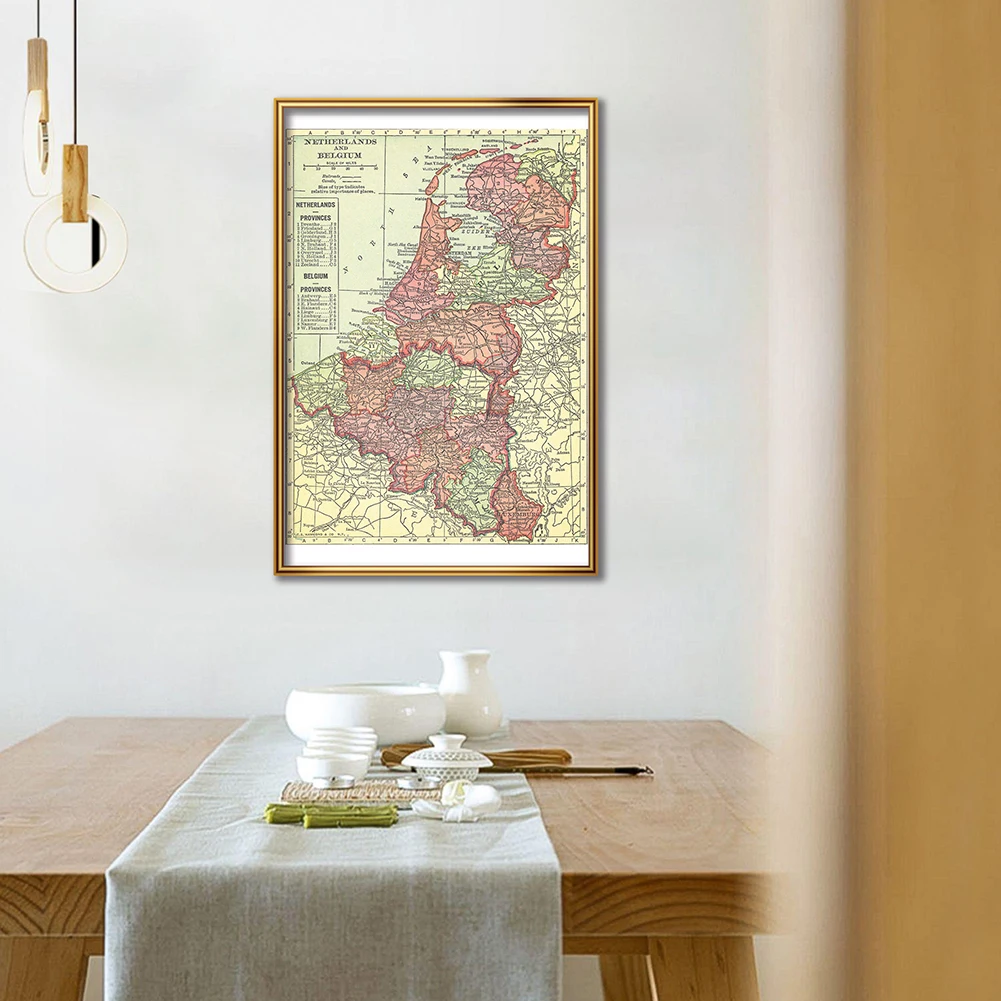 42*59Cm De 1914 België En Nede - Home Decor Netherlands recensie en prijs