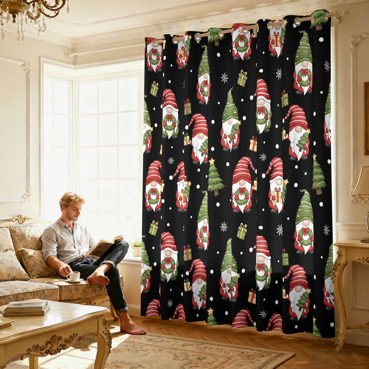 Kerstdwerg Kerstboom Cadeau Pr - Home Decor Curtains recensie en prijs
